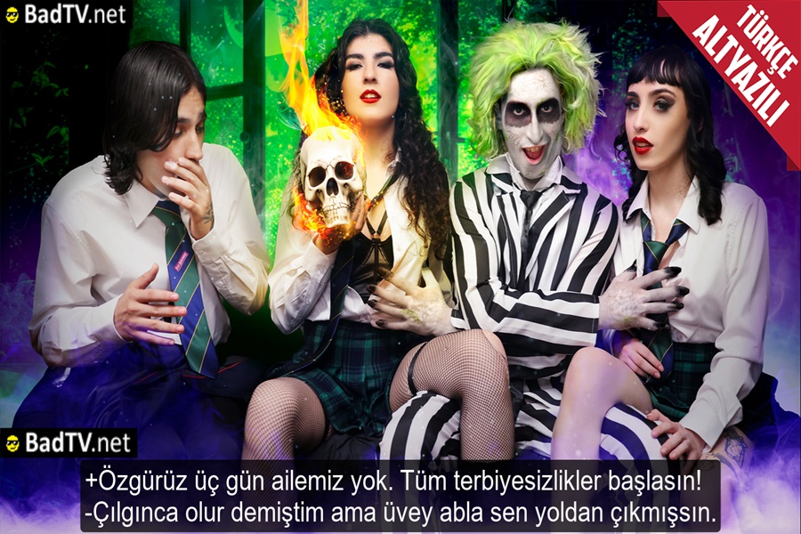 Hafta Sonu Evde Kimse Yok Üvey Kardeşler Topluluğunun Sikişmeden Uyumaya Niyetleri Yok